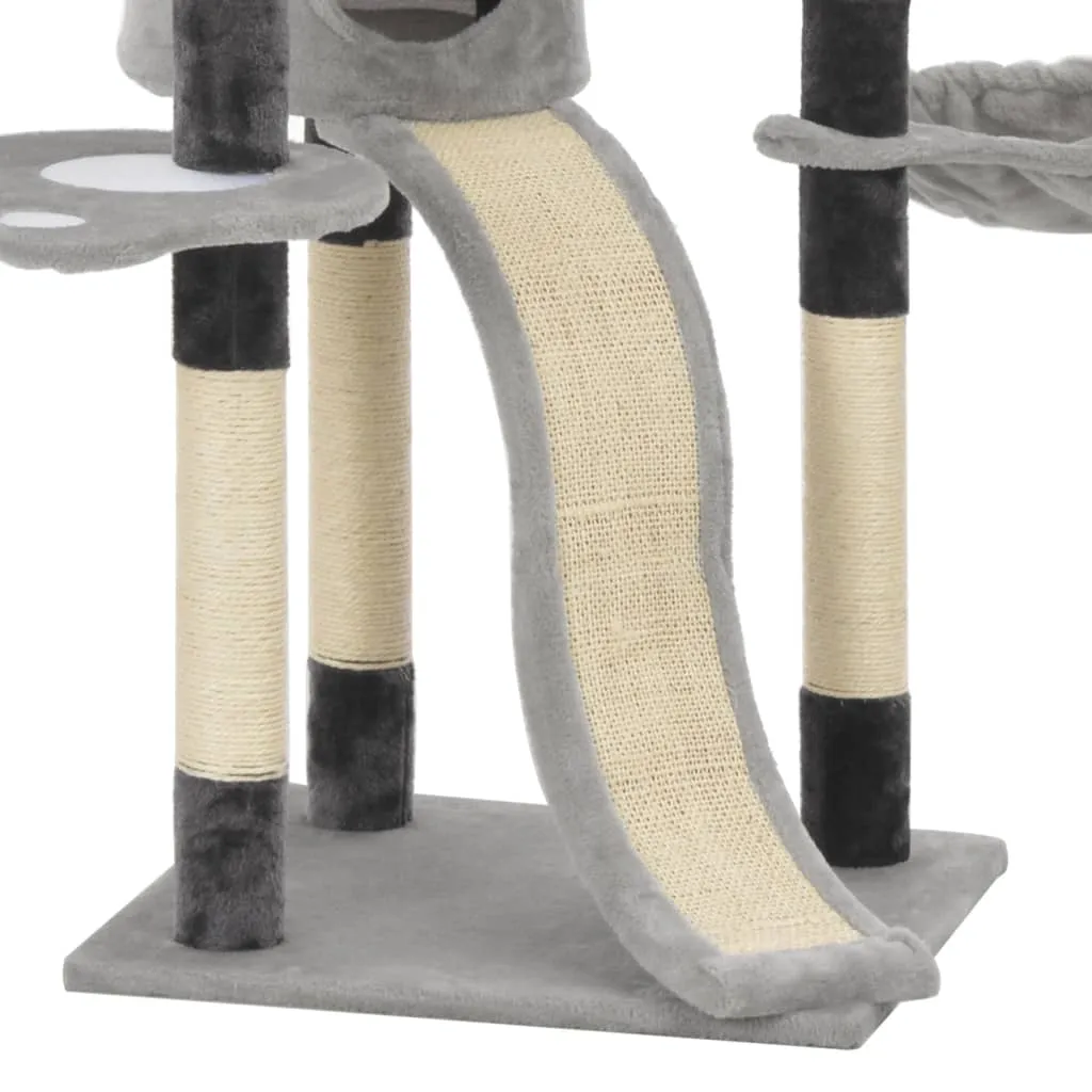 145cm Grey Cat Scratching Tree