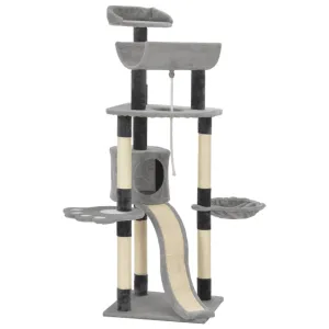 145cm Grey Cat Scratching Tree