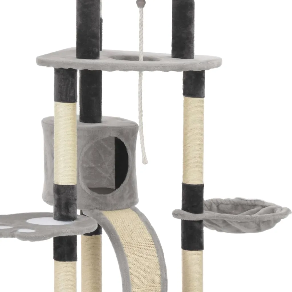 145cm Grey Cat Scratching Tree