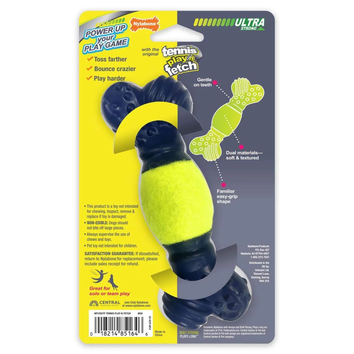 20% OFF: Nylabone Power Play Tennis Play 'N Fetch Interactive Dog Toy
