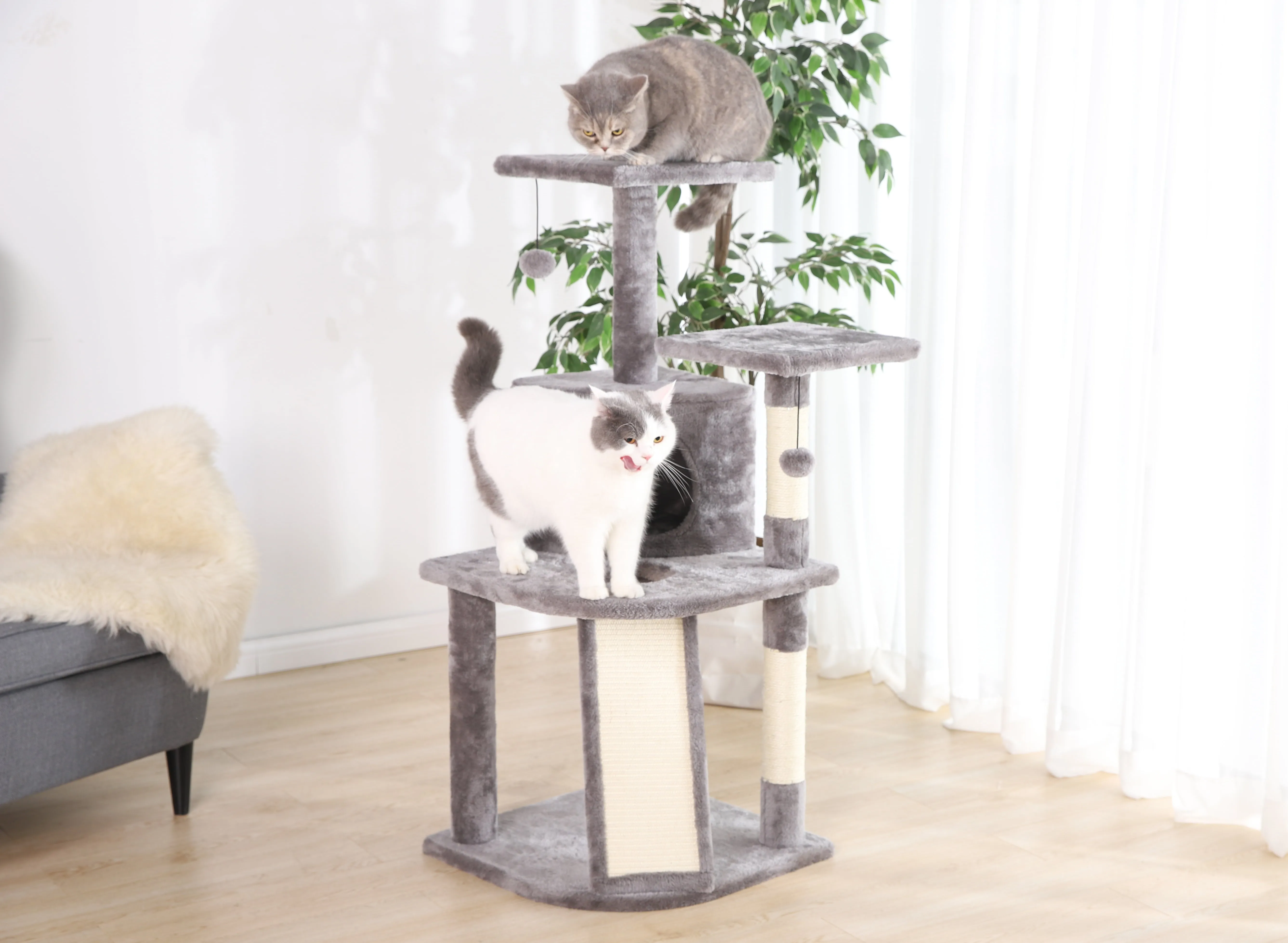 5- Level Multi-Functional Cat Tree & Condo, 45"