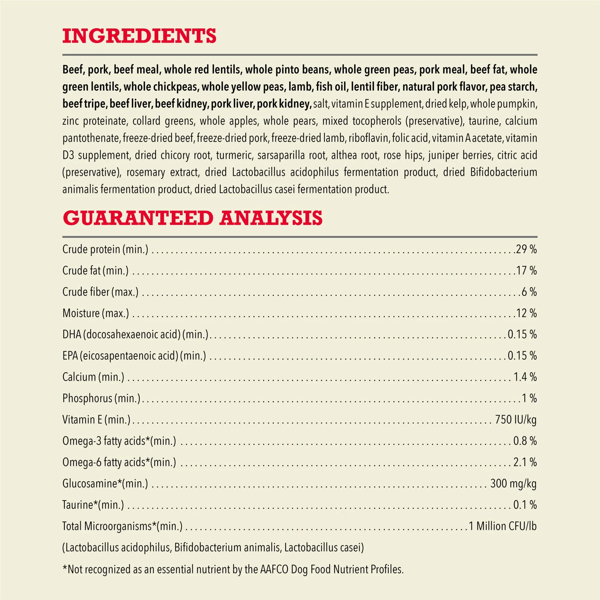 ACANA Grain Free Dry Dog Food, Red Meat Recipe, 25lb