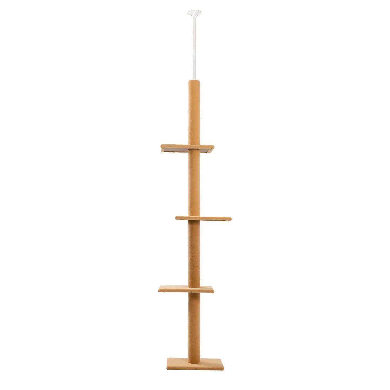 Adjustable Height Floor-to-Ceiling Cat Tree - Scratching Posts & Cat Tower