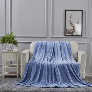 All American Collection Super Soft Ultra Comfort Plush Microfiber Solid Throw Blanket for Couch Home Bedroom Living Room