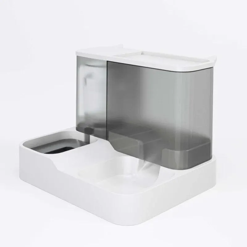Automatic Cat Food Dispenser: Large Capacity Water / Dry Food Bowl
