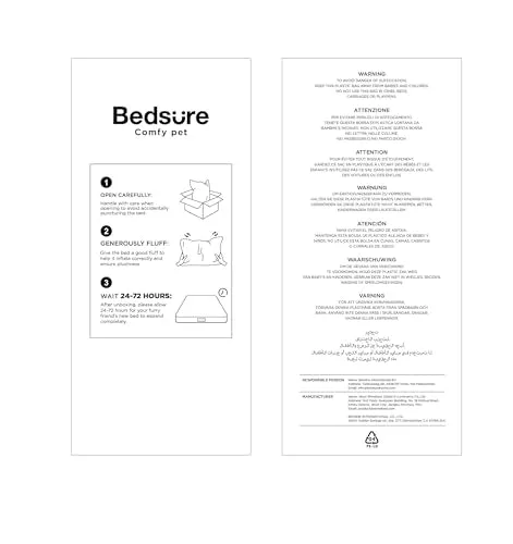 Bedsure Orthopedic Dog Bed for Medium Dogs - Waterproof Dog Sofa Beds Medium, Supportive Foam Pet Couch Bed with Removable Washable Cover, Waterproof Lining and Nonskid Bottom, Grey, 28"x23"x6.5"