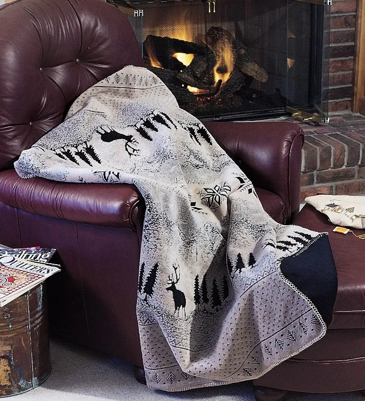 Black Forest Friends Denali Microplush™ Rustic Lodge Throw Blanket