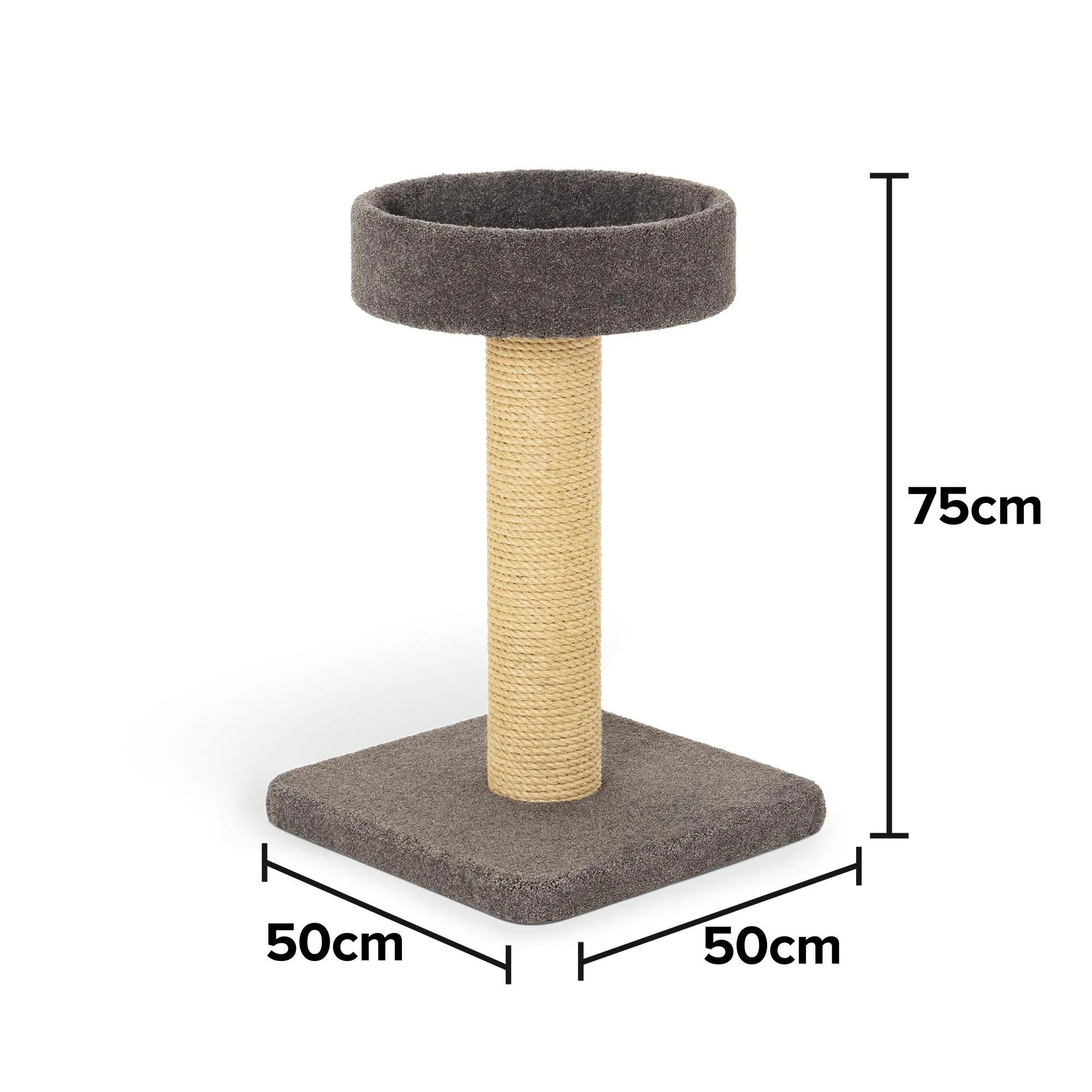 Bosscat Duke Premium Slate Scratcher with Natural Sisal Post
