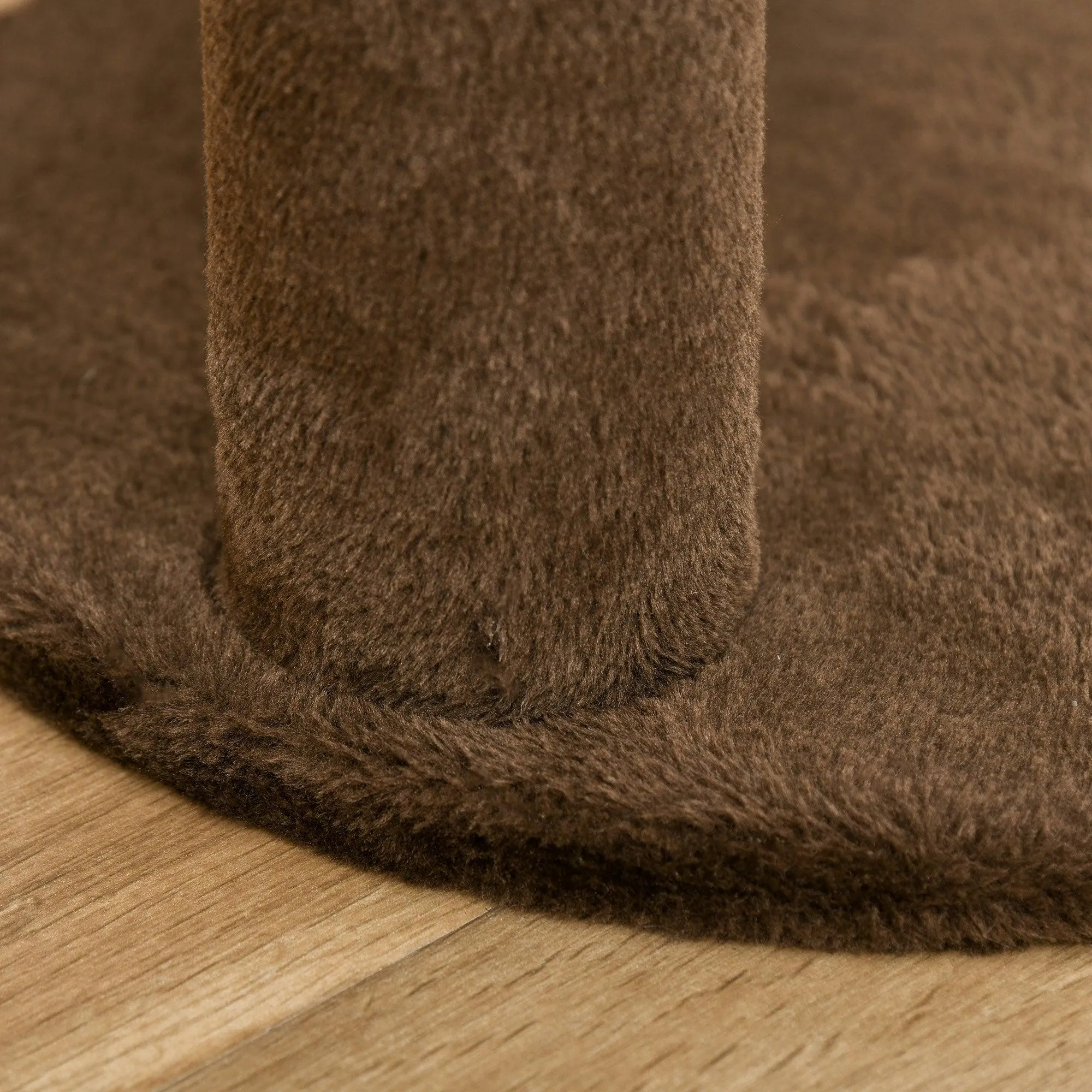 Cat Scratching Post and Playhouse, 65cm - Brown
