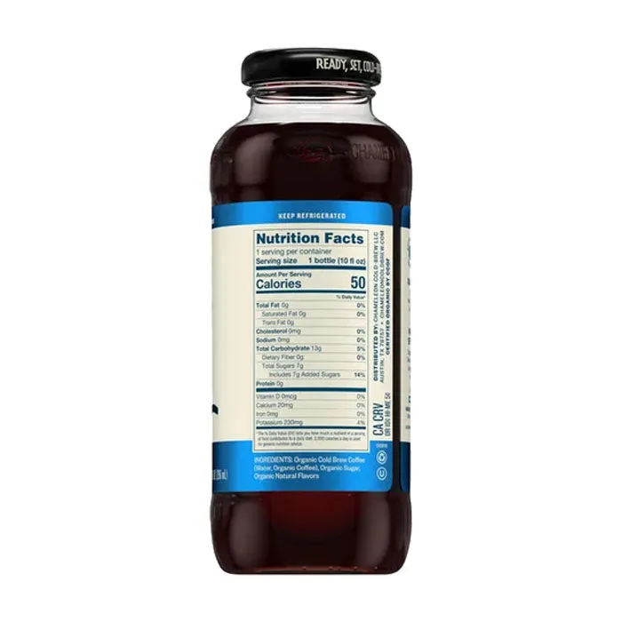 Chameleon Cold-Brew - Organic Cold Brew Coffee, 10oz | Assorted Flavors