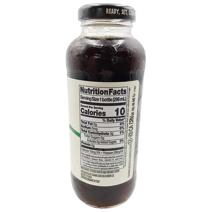 Chameleon Cold-Brew - Organic Cold Brew Coffee, 10oz | Assorted Flavors