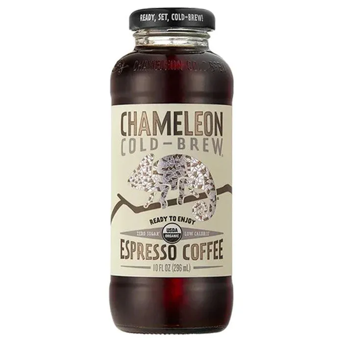 Chameleon Cold-Brew - Organic Cold Brew Coffee, 10oz | Assorted Flavors