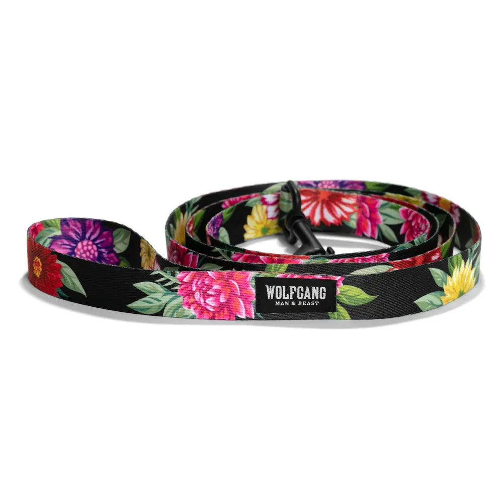 Coastal Wolfgang Dark Floral Collar or Leash