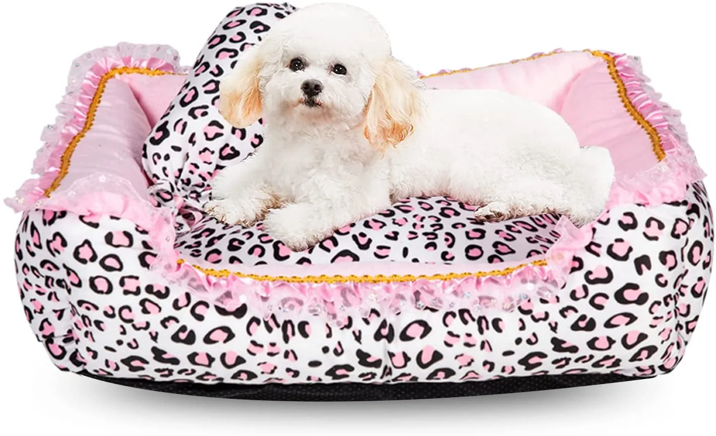Cute Pink Puppy Sleeping Bed