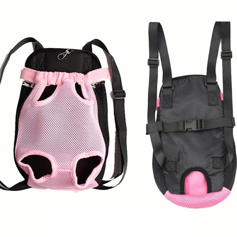 Denim Outdoor Travel Dog Backpack