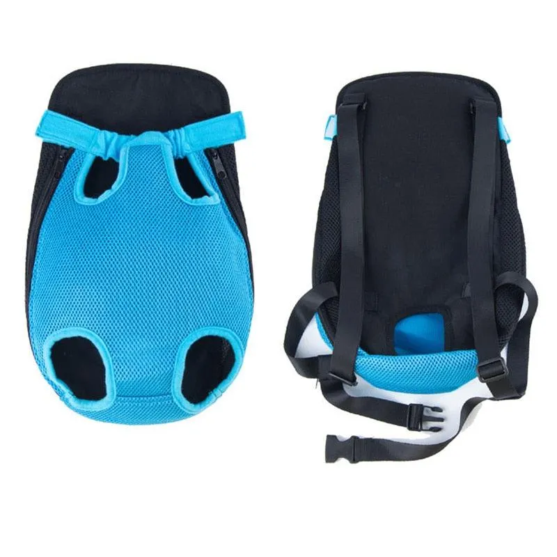 Denim Outdoor Travel Dog Backpack