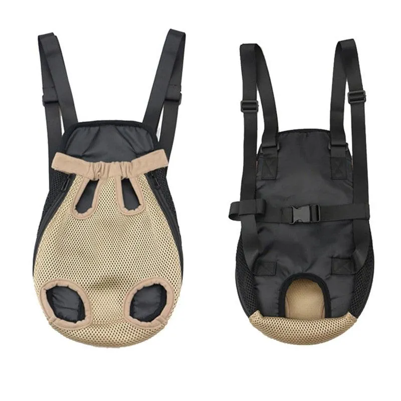Denim Outdoor Travel Dog Backpack