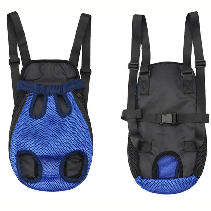 Denim Outdoor Travel Dog Backpack