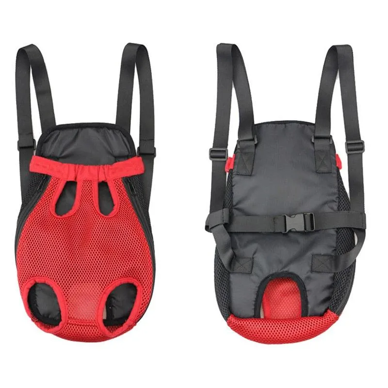 Denim Outdoor Travel Dog Backpack