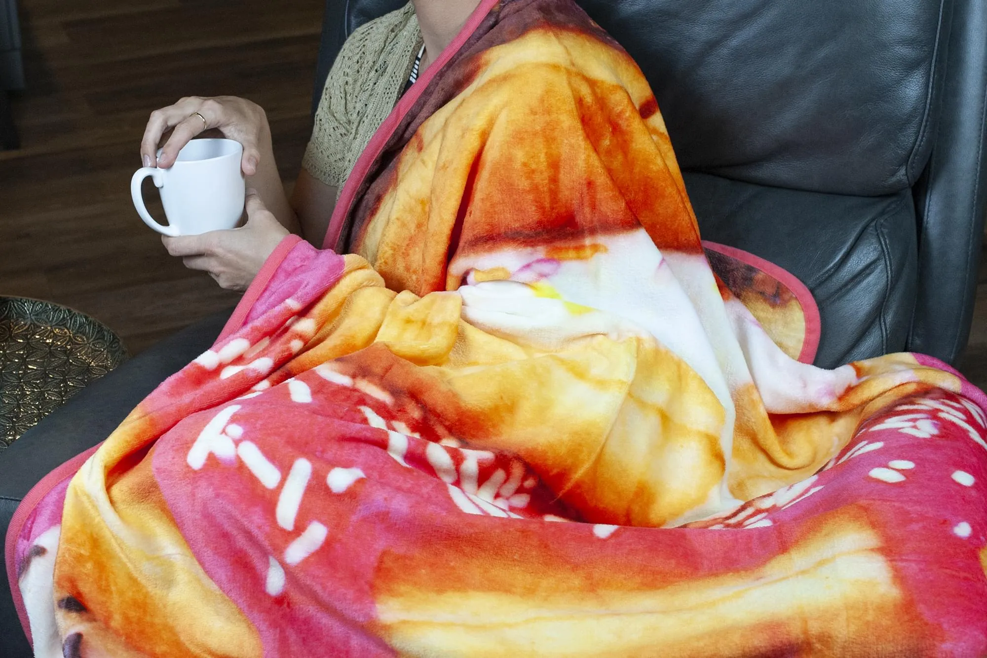 Donuts Fleece Throw Blanket | Large Soft Throw Blanket | 60 x 45 Inches