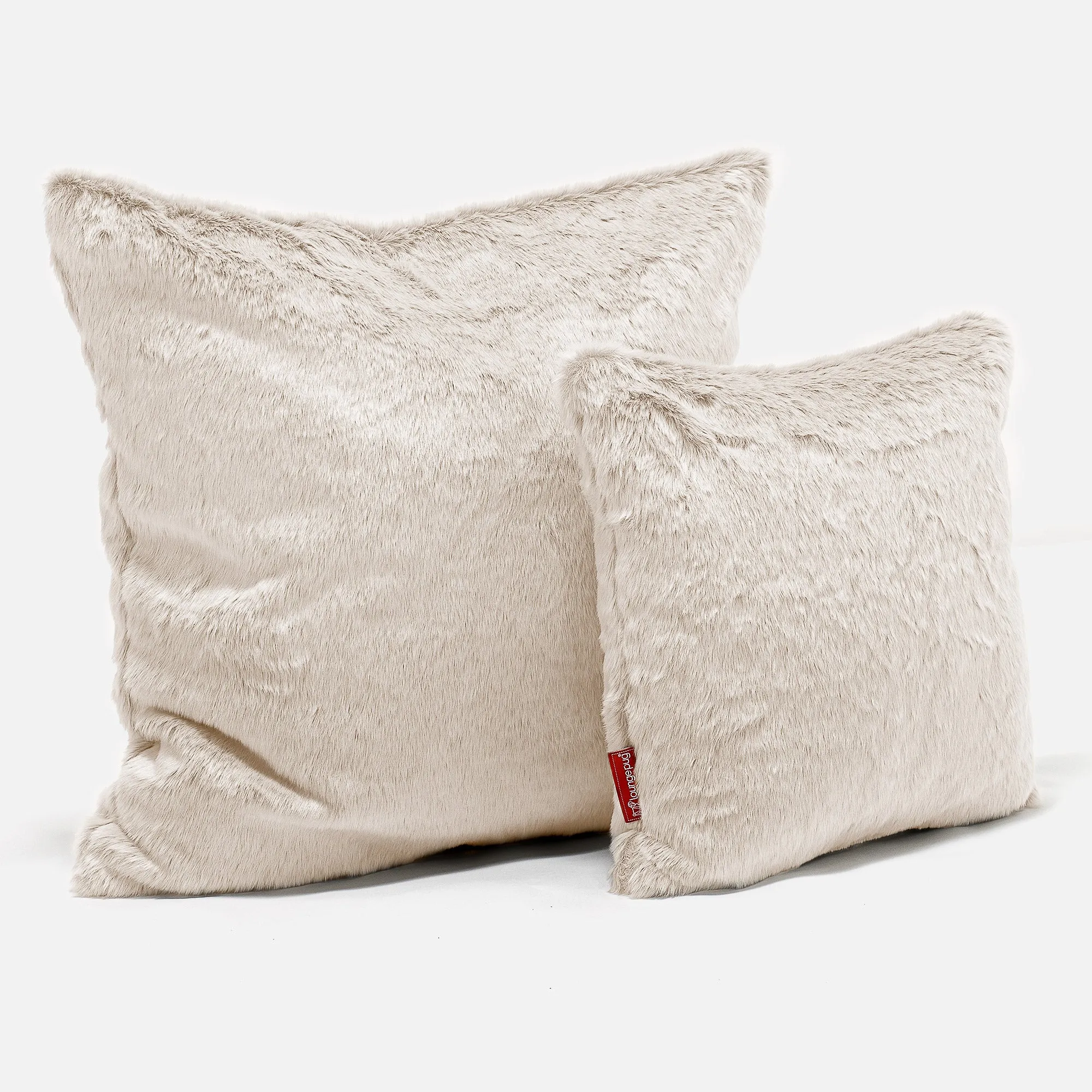 Extra Large Decorative Cushion Cover 70 x 70cm - Fluffy Faux Fur Rabbit White