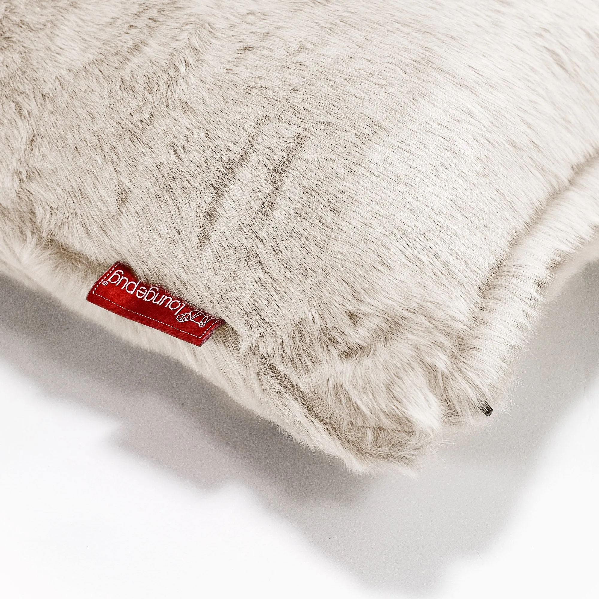 Extra Large Decorative Cushion Cover 70 x 70cm - Fluffy Faux Fur Rabbit White
