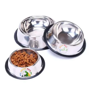 Feeding Bowl Stainless Steel for Dogs & Cats