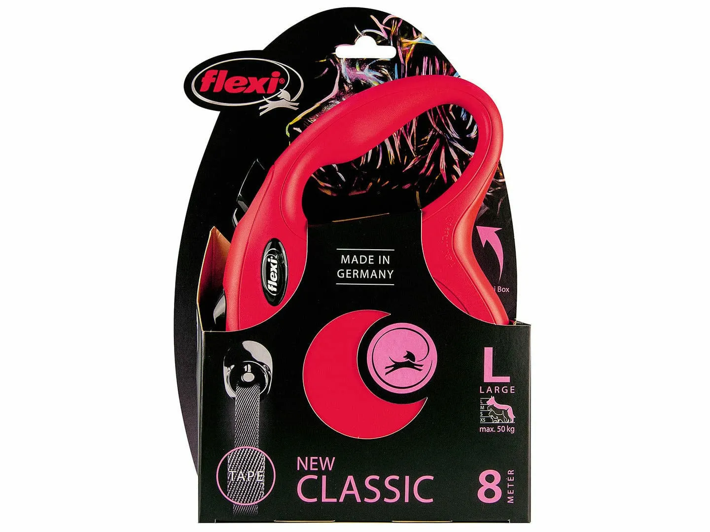 FLEXI NEW CLASSIC TAPE L/8M red