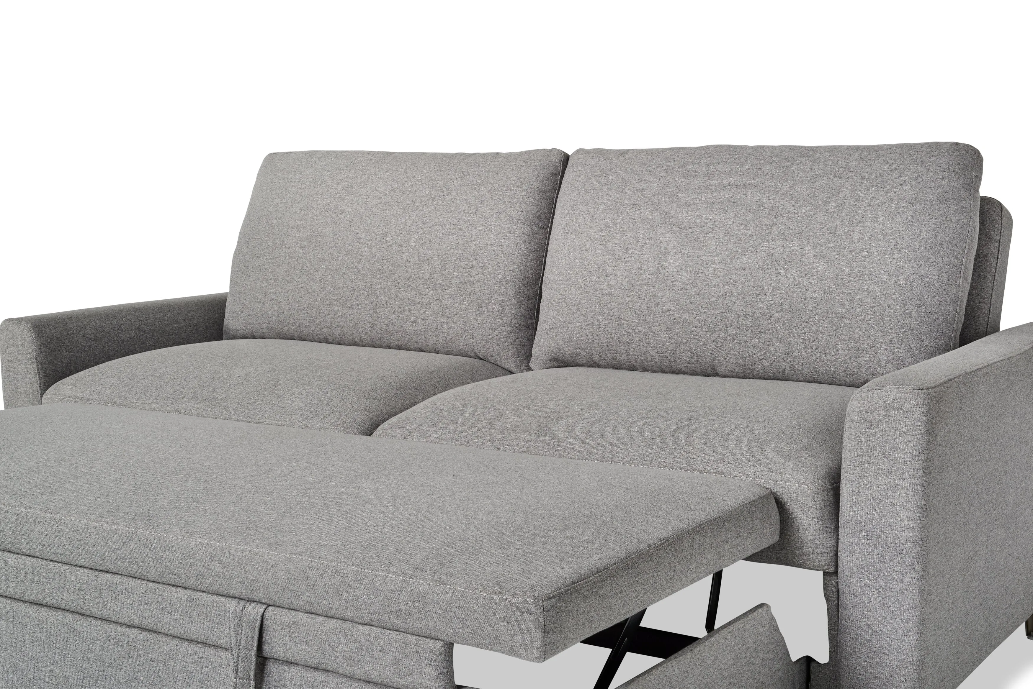 Linwood Linen-Look Fabric Sleeper Sofa - Solis Grey