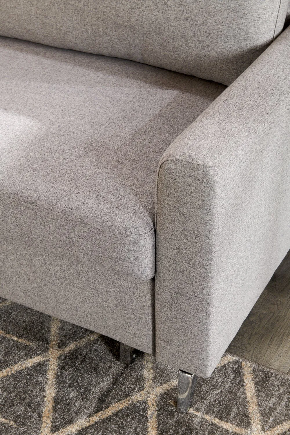 Linwood Linen-Look Fabric Sleeper Sofa - Solis Grey