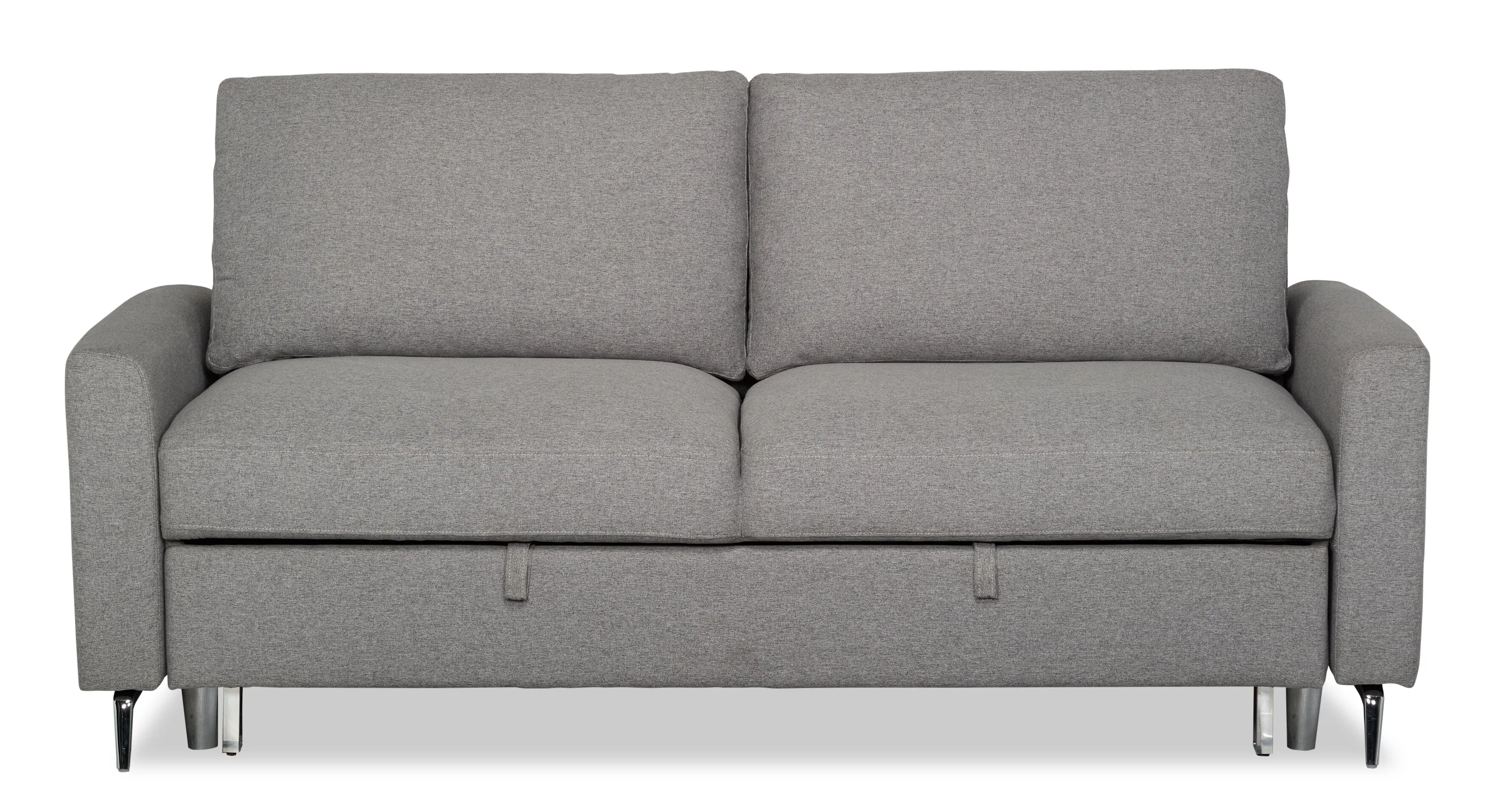 Linwood Linen-Look Fabric Sleeper Sofa - Solis Grey