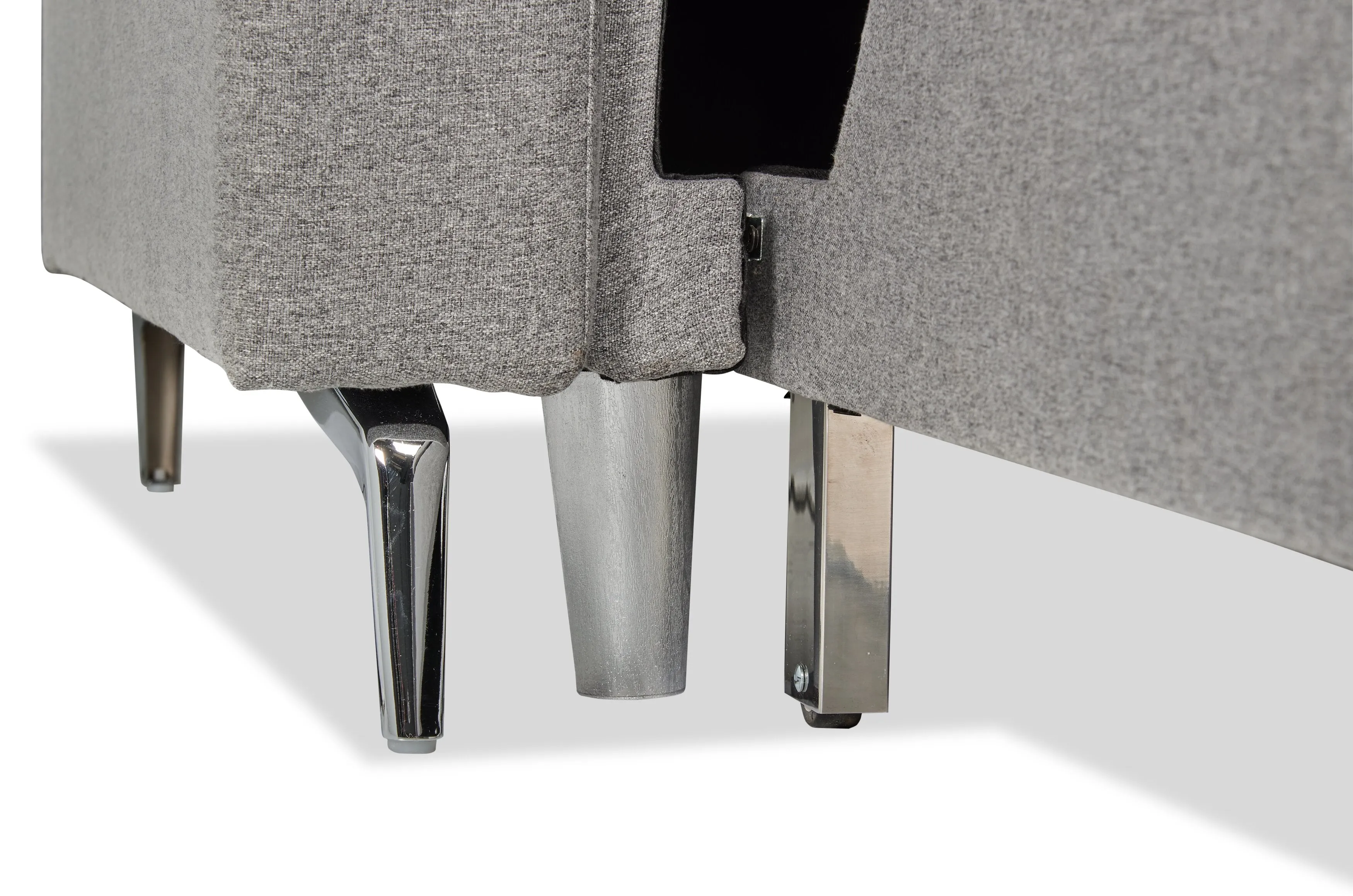 Linwood Linen-Look Fabric Sleeper Sofa - Solis Grey