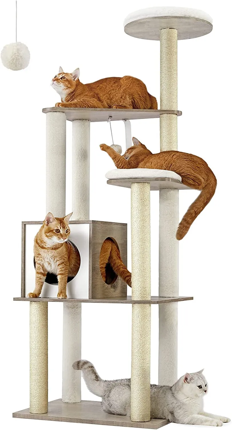 Modern 65-Inch Cat Tree