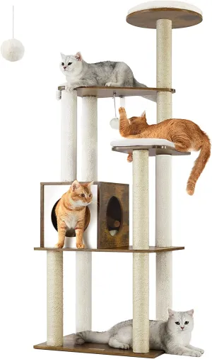 Modern 65-Inch Cat Tree