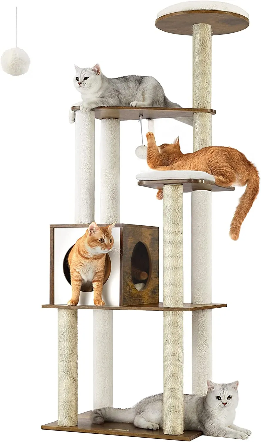 Modern 65-Inch Cat Tree
