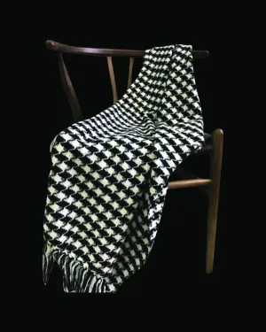 OSGOOD BLACK THROW & BLANKET
