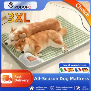 Podofo All-Season Comfort Pet Bed with Removable Washable Mat