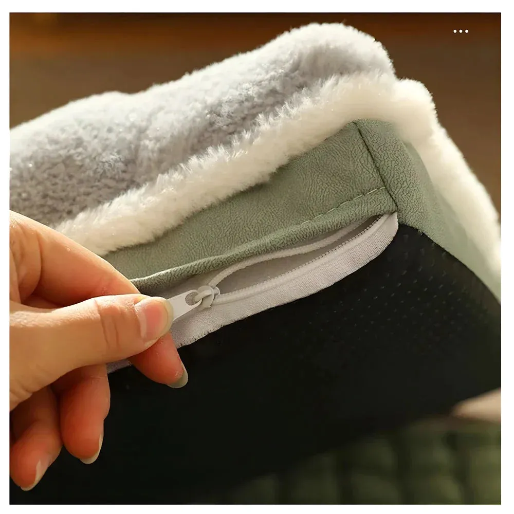 Podofo All-Season Comfort Pet Bed with Removable Washable Mat