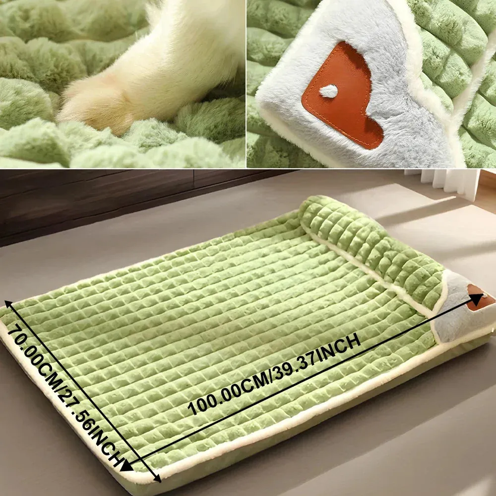 Podofo All-Season Comfort Pet Bed with Removable Washable Mat