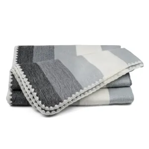 QISU Grey Stripe Alpaca Throw Blanket – Timeless Comfort, A Thoughtful Christmas Gift