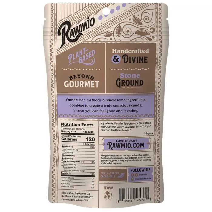 Rawmio - Chocolate Covered Fruit, 2oz | Multiple Flavors - Chocolate Covered Golden Raisins