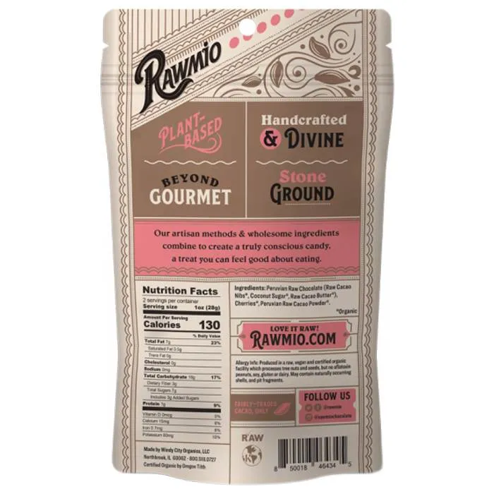 Rawmio - Chocolate Covered Fruit, 2oz | Multiple Flavors - Chocolate Covered Golden Raisins