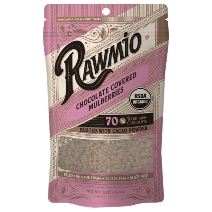 Rawmio - Chocolate Covered Fruit, 2oz | Multiple Flavors - Chocolate Covered Golden Raisins
