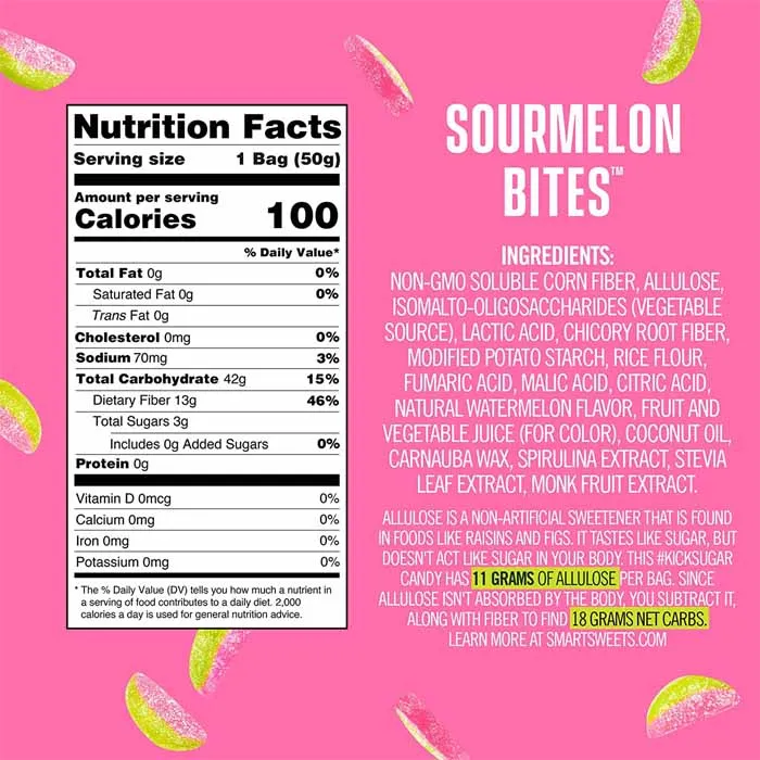 SmartSweets - Sourmelon Bites, 1.8oz