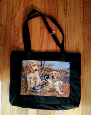 Waterproof Large Tote Yellow Labrador Retriever Dog Purse